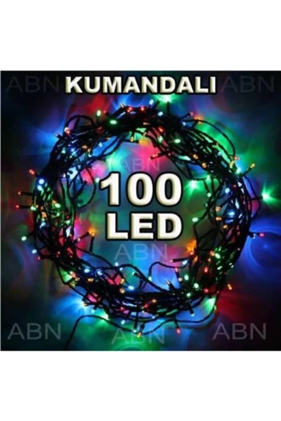 Pazariz 10mt Rgb 100 Led Fişli Noel Parti Yılbaşı Ağaç Dekoratif Aydınlatma Lambası Animasyonlu Süsleme