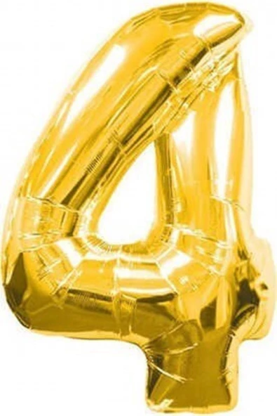 Pazariz Fırsat Ayı Gold Folyo Balon Sayılı Helyum Balon 100 Cm Dev Boy 4