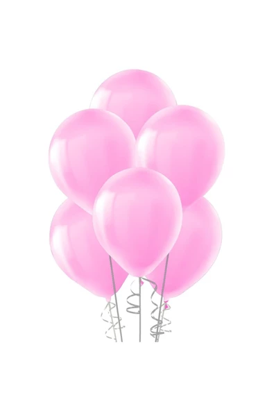 Pazariz Şeker Pembesi Metalik Balon Sedefli Balon 100 Adet
