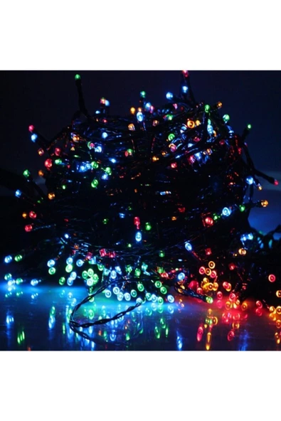 Pazariz 10mt Rgb 100 Led Fişli Noel Parti Yılbaşı Ağaç Dekoratif Aydınlatma Lambası Animasyonlu Süsleme ürün görseli 1