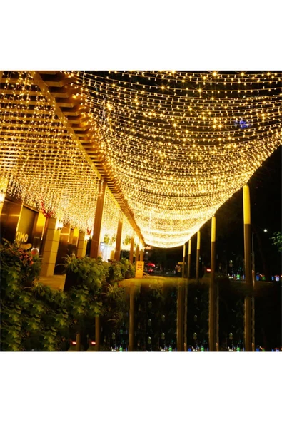 Pazariz Dekoratif Led 10 Mt 100 Ampul Animasyonlu Yılbaşı Süs Ip Led Işık - 3