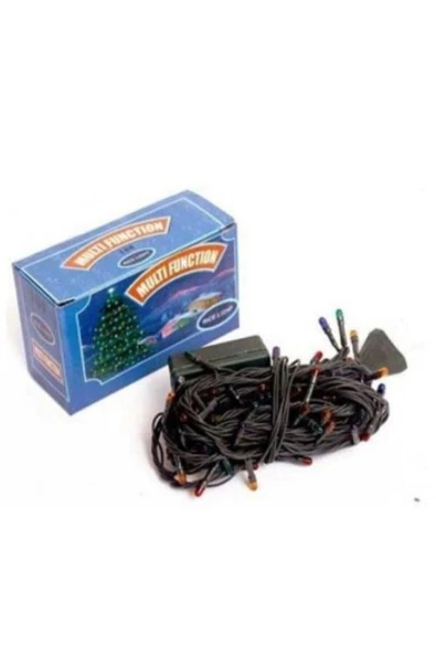 Pazariz 10mt Rgb 100 Led Fişli Noel Parti Yılbaşı Ağaç Dekoratif Aydınlatma Lambası Animasyonlu Süsleme - 2