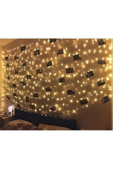 Pazariz 10mt Günışığı 100 Led Fişli Noel Parti Yılbaşı Ağaç Dekoratif Aydınlatma Lambası Animasyonlu Süsleme ürün görseli