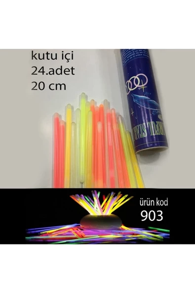 Pazariz Glow Stick Neon Çubuk 24 Adet - 2