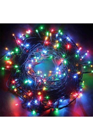 Pazariz 5mt Rgb 50 Led Fişli Noel Parti Yılbaşı Ağaç Dekoratif Aydınlatma Lambası Animasyonlu Süsleme ürün görseli 1