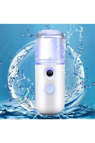 Pazariz Şarjlı Mini Yüz Nemlendirici Dezenfektan Cihazı Mist Sprayer - 2