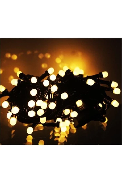 Pazariz 10mt Günışığı 100 Led Fişli Noel Parti Yılbaşı Ağaç Dekoratif Aydınlatma Lambası Animasyonlu Süsleme ürün görseli 1