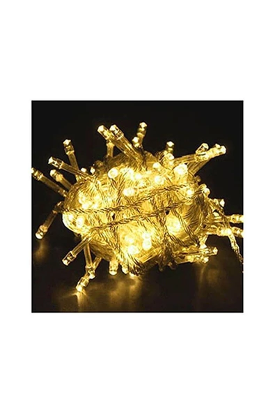 Pazariz 10mt Rgb 100 Led Fişli Noel Parti Yılbaşı Ağaç Dekoratif Aydınlatma Lambası Animasyonlu Süsleme ürün görseli 1