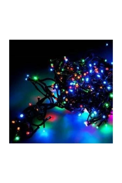 Pazariz 10mt Rgb 100 Led Fişli Noel Parti Yılbaşı Ağaç Dekoratif Aydınlatma Lambası Animasyonlu Süsleme ürün görseli 1