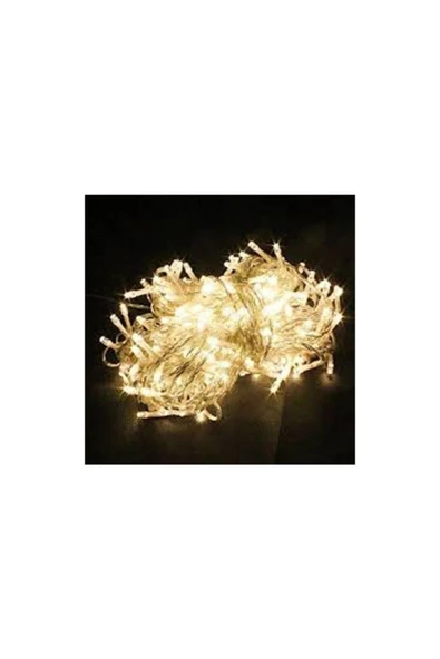 Pazariz 10mt Günışığı 100 Led Fişli Noel Parti Yılbaşı Ağaç Dekoratif Aydınlatma Lambası Animasyonlu Süsleme ürün görseli 1