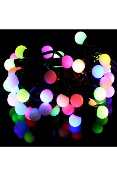 Pazariz 10 mt Rgb 100 Led Fişli Noel Parti Yılbaşı Ağaç Dekoratif Aydınlatma Lambası Animasyonlu Süsleme ürün görseli 1