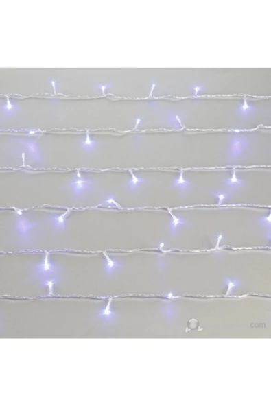 Pazariz 10mt Mavi 100 Led Fişli Noel Parti Yılbaşı Ağaç Dekoratif Aydınlatma Lambası Animasyonlu Süsleme ürün görseli 1