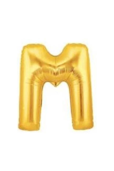 Pazariz Altın Sarısı Folyo Harf Balon 1 Metre  Parti Aksesuarları ürün görseli