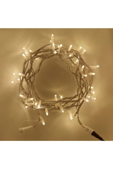 Pazariz 10mt Günışığı 100 Led Fişli Noel Parti Yılbaşı Ağaç Dekoratif Aydınlatma Lambası Animasyonlu Süsleme ürün görseli 1