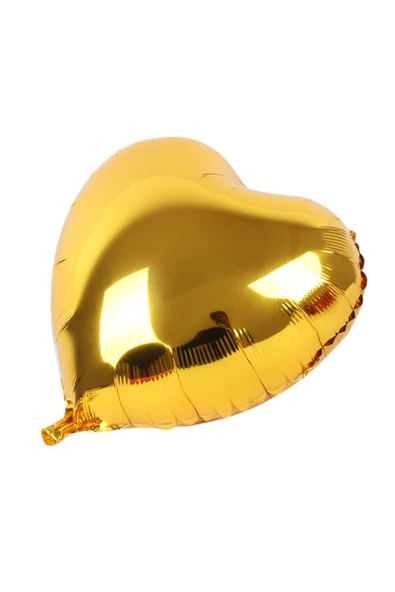 Pazariz Kalp Balon Folyo Sarı 45 cm 18 inç ürün görseli