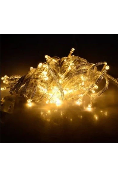 Pazariz 10mt Rgb 100 Led Fişli Noel Parti Yılbaşı Ağaç Dekoratif Aydınlatma Lambası Animasyonlu Süsleme ürün görseli 1