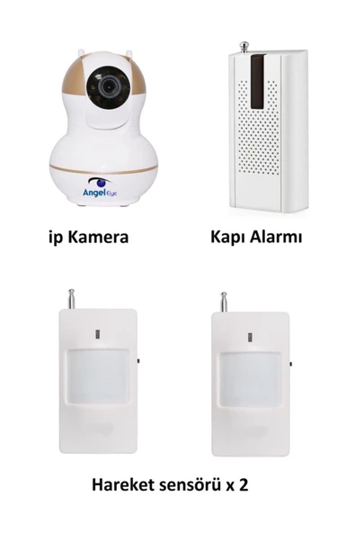 Pazariz Ks-512 Full Hd Wifi Ev Ve Bebek Ip Kamera 4in1 Full Set