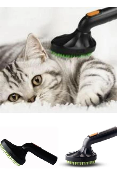 Pazariz Süpürgeye Takılabilir Ergonomik Kedi Köpek Tüy Tarama Fırçası - Resim 2