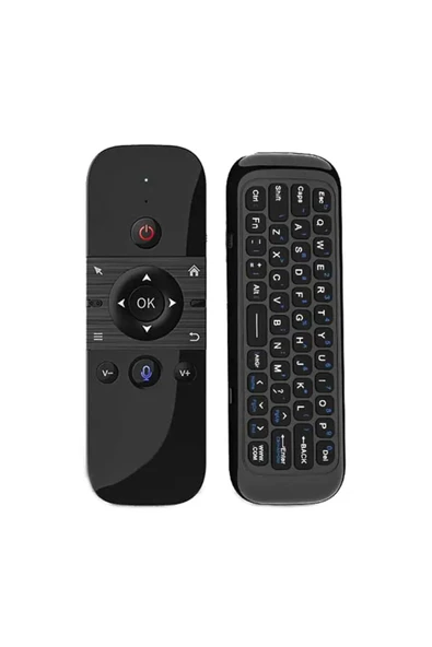 Pazariz 2.4ghz Klavye Sesle Kumanda Jiroskop Air Mouse Akıllı Tv Android Box Klavye Uzaktan Kumanda