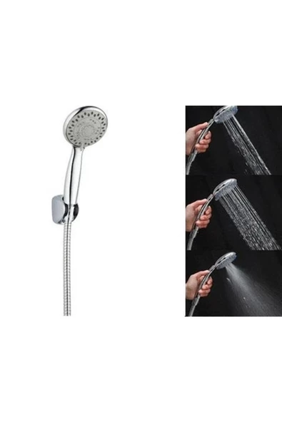 Pazariz Terapi Etkili 3 Fonksiyonlu Duş Başlığı Seti ürün görseli