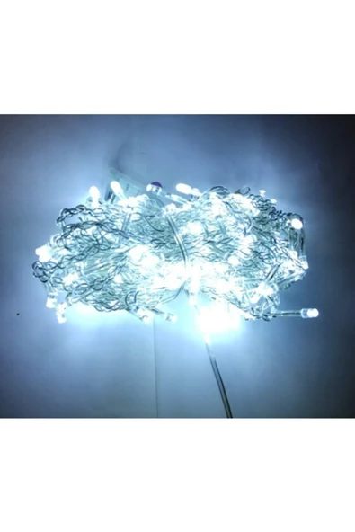 Pazariz Dekoratif İp Led 10 Metre 60 Ledli Beyaz Renk Işık ürün görseli 1