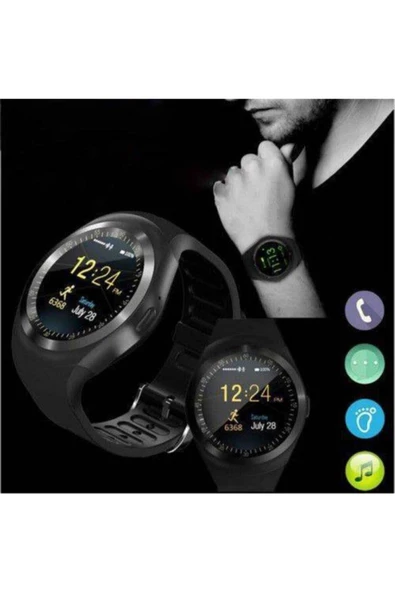 Pazariz Y1 Smart Watch Akıllı Saat (android - Ios Uyumlu)