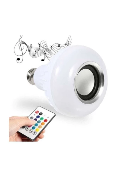 Pazariz Music Bulb Bluetooth Hoparlör Akıllı Led Ampul Lamba ürün görseli 1