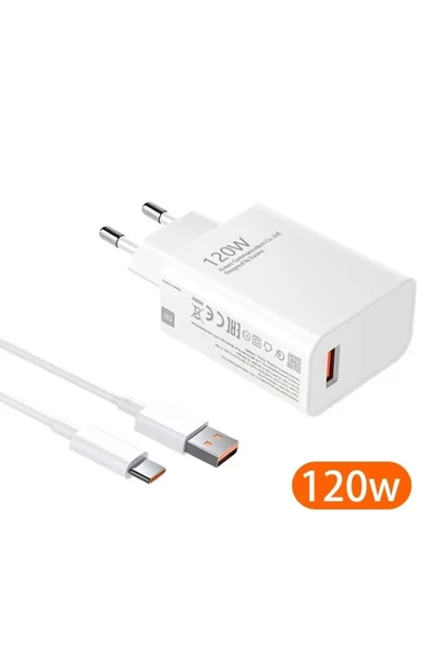 Pazariz 120W QC 3.0 hızlı Charging Xiaomi/tüm Modellerle Uyumlu Type C Turbo Hızlı Şarj Aleti ürün görseli 1
