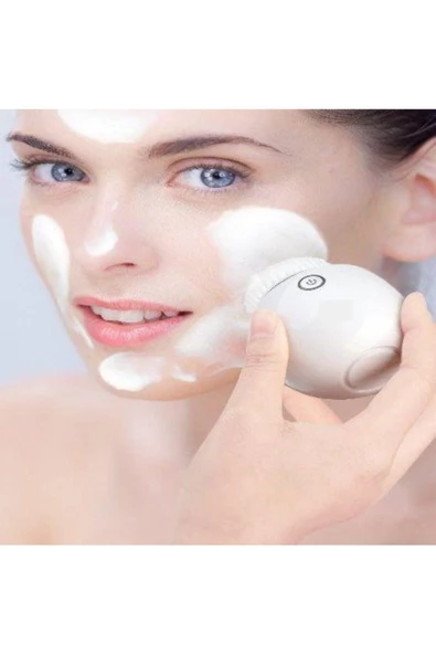 Pazariz Pazarız Titreşimli Suya Dayanıklı Cilt Bakım Akne Yüz Temizleme Fırçası - 3