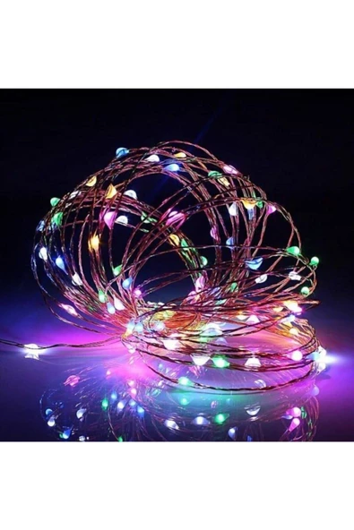 Pazariz 10 Adet 3 Metre Karışık Pilli Peri Led Dekoratif Led Işık ürün görseli 1