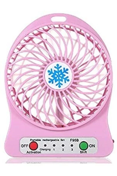 Pazariz Portable Şarjlı Masaüstü Fan - Masaüstü Fan
