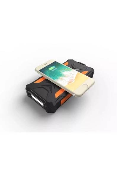 Pazariz Güneş Enerjili Solar Wirelles Powerbank 20.000 Mah Kamp Outdoor Hızlı Pd Type-c Çıkışlı