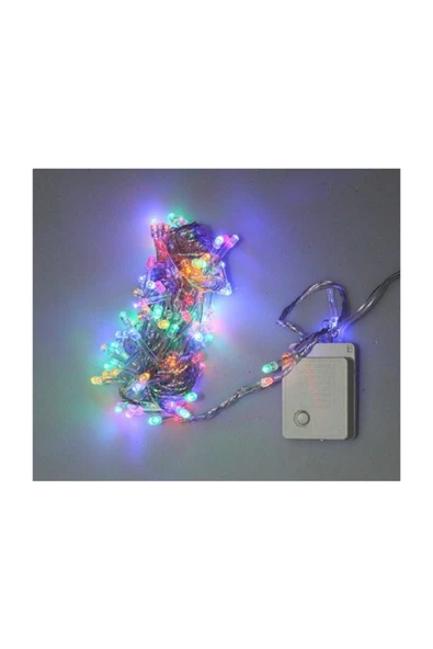 Pazariz Yılbaşı Kamp Parti Led Renkli 5 M 100 Led Piriç Led Süsleme Dekor Led