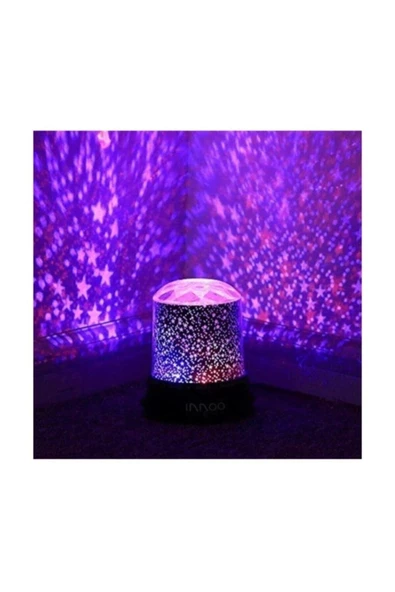Pazariz Projeksiyon Gece Lambası Yıldızlı Led Lamba - Resim 2