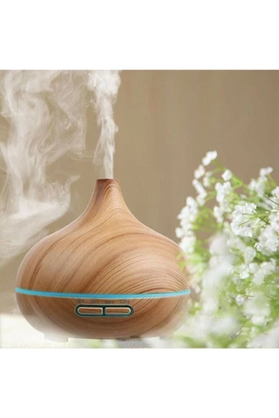Pazariz Uzaktan Kumandalı Aroma Difüzörü Ultrasonik Hava Nemlendirici 7 Renk Led - 3