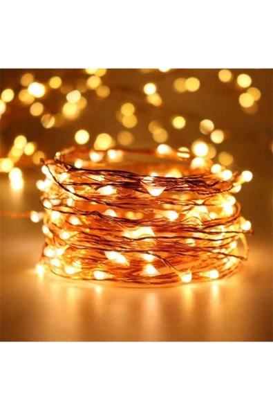 Pazariz 10mt 100 Ledli Eklenebilir Ip Led Yılbaşı Süsü (iç Mekan) - Resim 2