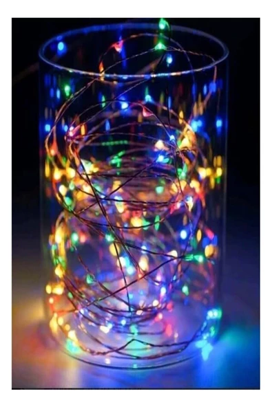 Pazariz Pilli Renkli Peri Led Işık Dekoratif Aydınlatma 5 Metre Rgb Led ürün görseli 1