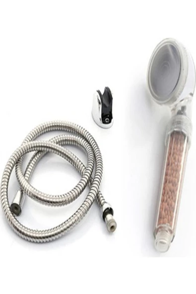 Pazariz Boncuklu Duş Başlığı Duş Seti Tasarruflu Başlık Hortum Ve Askı Aparatı Hediyeli ürün görseli