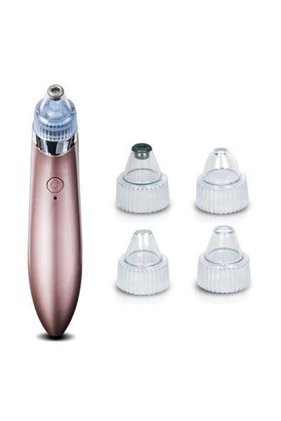 Pazariz 4başlıklı Şarjlı Yüz Gözenek Temizleyici Siyah Nokta Çıkarıcı Akne Sökücü Dermabrazyon