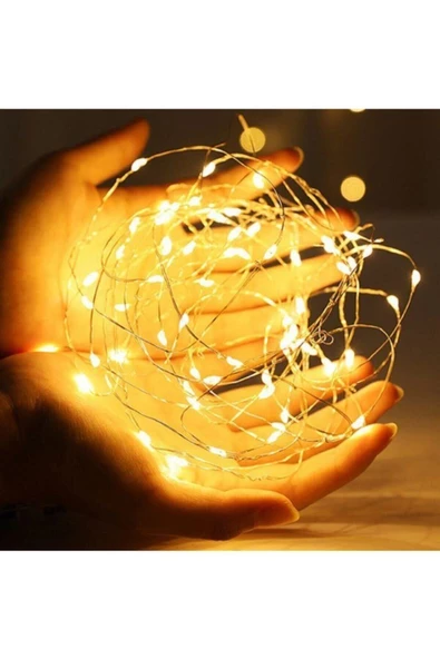 Pazariz Peri Led Işık Ip Tipi 3 mt Pilli Dolanabilen Suya Dayanıklı