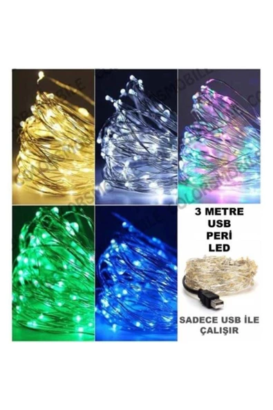 Pazariz Peri Led Yılbaşı Süsleme Led Dekoratif Işık