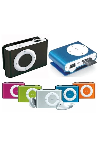 Pazariz Mini Mp3 Çalar Kulaklık Sd Kart Destekli