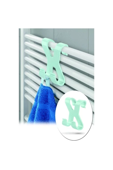 Pazariz Banyo Havlupan Askılık Geçmeli Banyo Askısı Havlu Duş Askı 4 Adet - 2