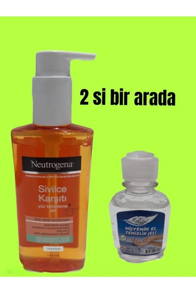 Pazariz Sivilce Karşıtı Yüz Temizleme Jeli 200 Ml + Missela Hijyenik El Temizleme Jeli 110 Ml ürün görseli 1