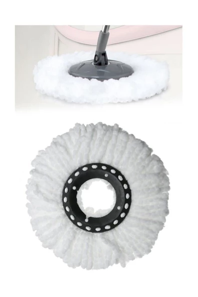 Pazariz Standart Ölçü Döner Başlıklı Yedek Mop Bezi ( 4 Adet ) ürün görseli