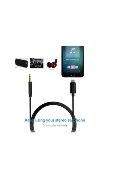 Pazariz Iphone Lightning Aux Kablosu 3.5 Mm Jak Kablo