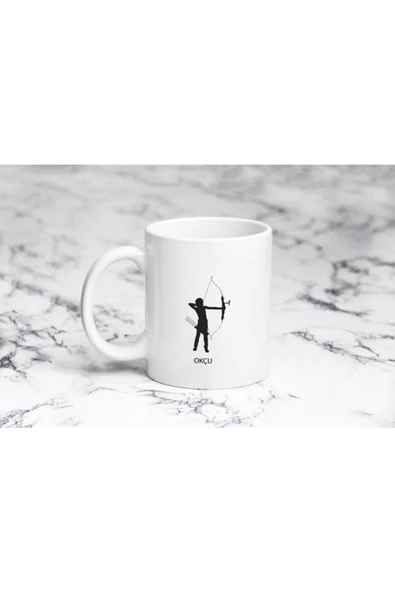 Pazariz Kadın Okçu Kupa Bardak Kişiye Özel