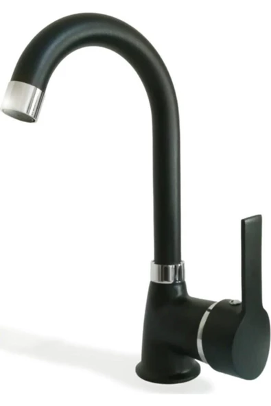 Pazariz Mat Siyah Nano Teknoloji Lavabo - Banyo Bataryası Musluğu