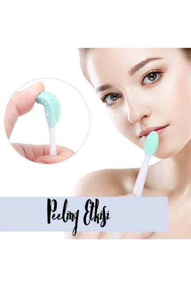 Pazariz Pazarız 2 Adet Dudak Fırçası Peeling Etkili Gözenek Siyah Nokta Temizley - Resim 2