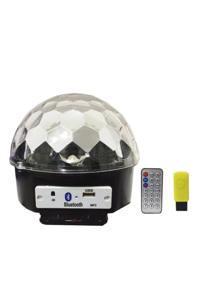 Pazariz Kumandalı Led Kristal Disko Topu